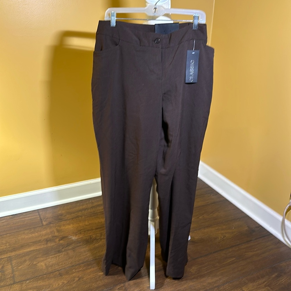 New Brown Lane Bryant Classic Trouser, size 20, length average. Wide leg